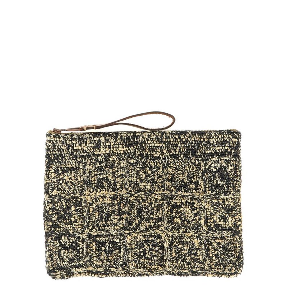 Ibeliv Bicolor Raffia Clutch Women's Bag